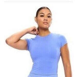 Buffbunny azul halo baby tee